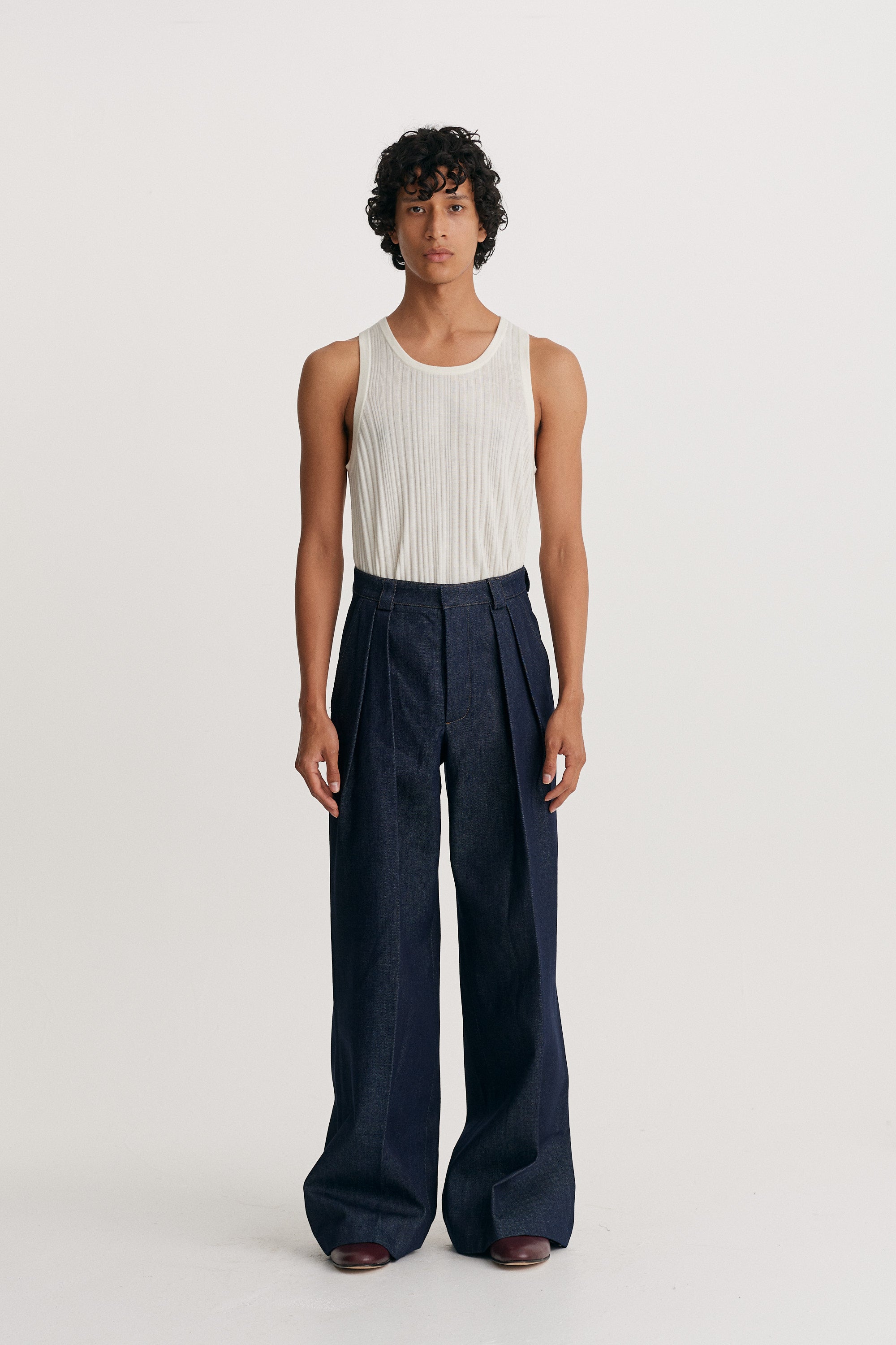 Wide Leg Trousers in Organic Cotton – King & Tuckfield