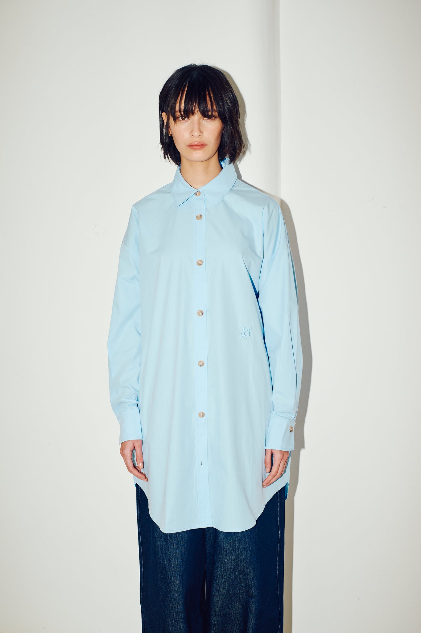 oversized poplin shirt dress Posh Poplin Shirt Dress Retrofete