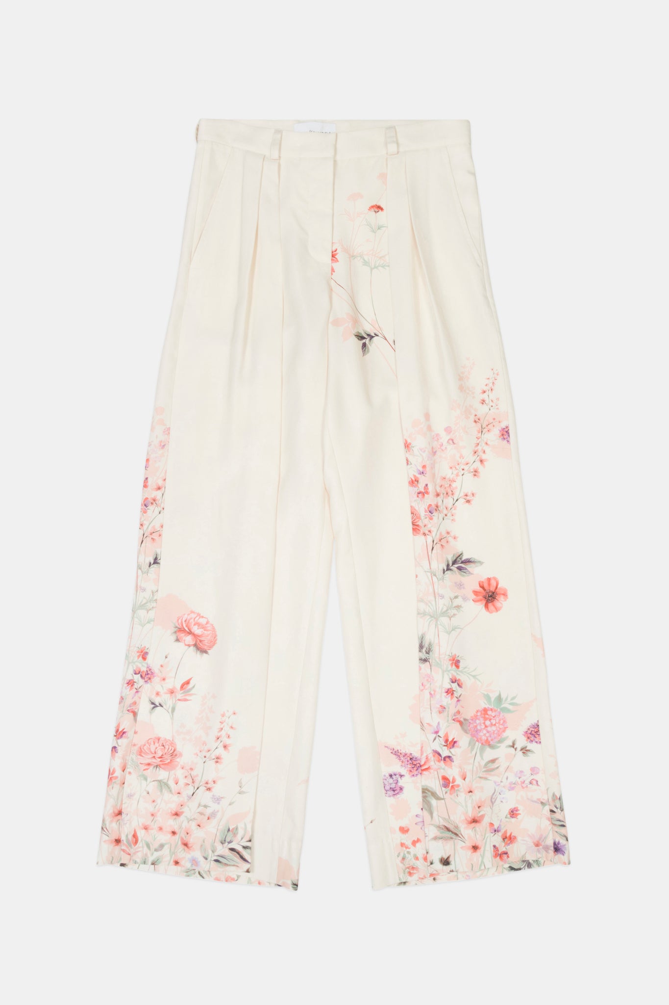 Floral-Print Wide-Leg Trouser