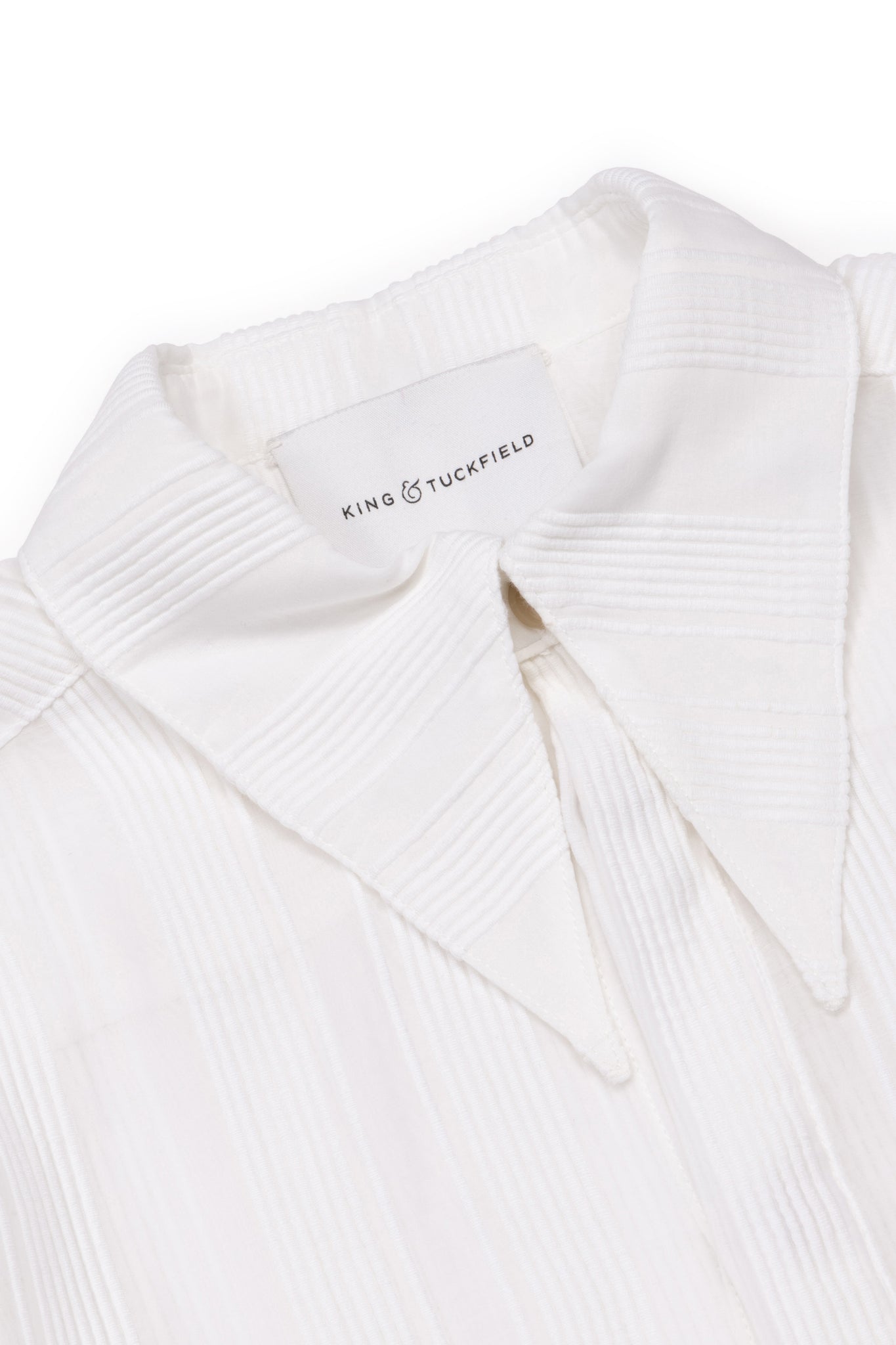 Pointed-Collar Longline Shirt