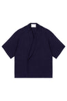 NOTCH COLLAR WRAP SHIRT - King & Tuckfield