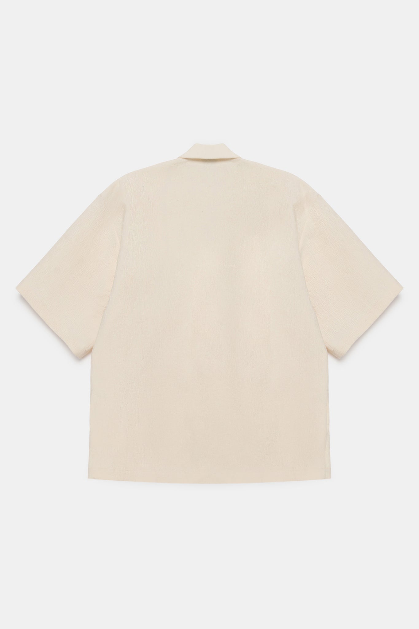 Notch-Collar Cotton Wrap Shirt