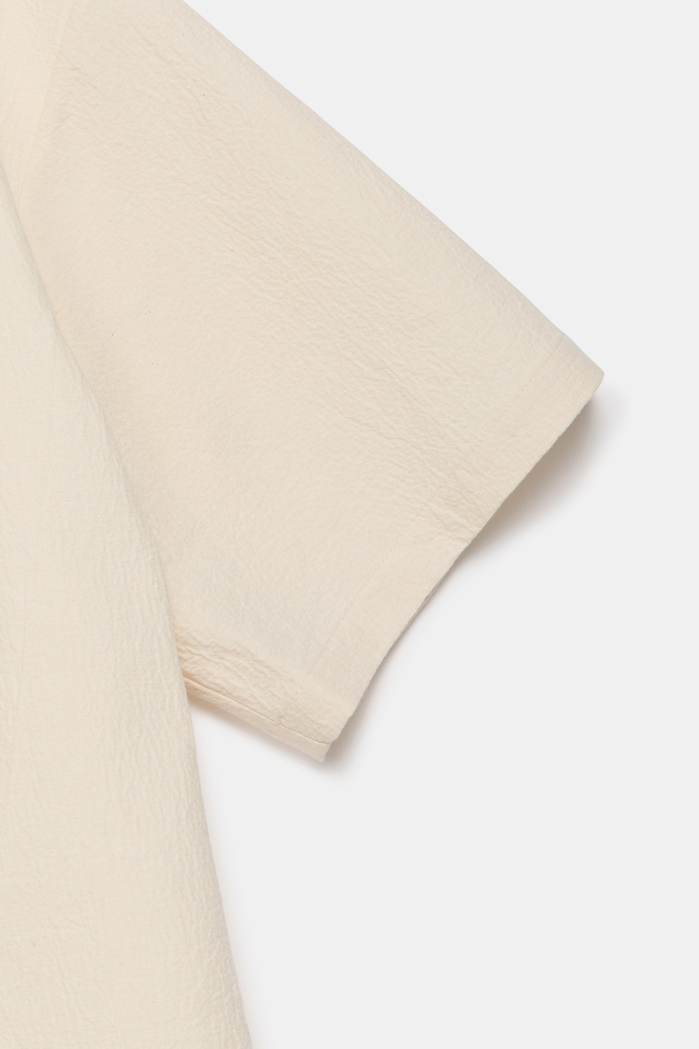 Notch-Collar Cotton Wrap Shirt