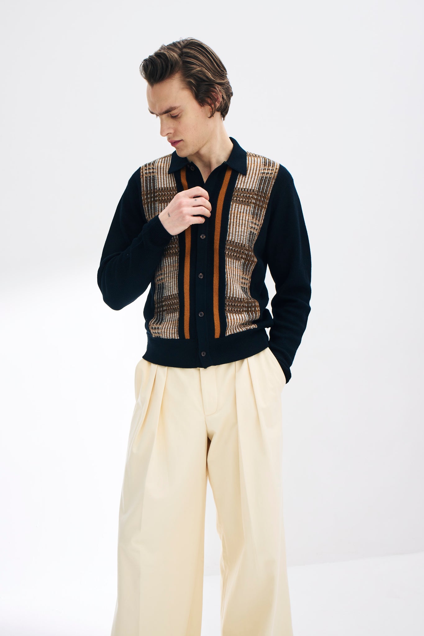 Merino Wool Knitted Cardigan