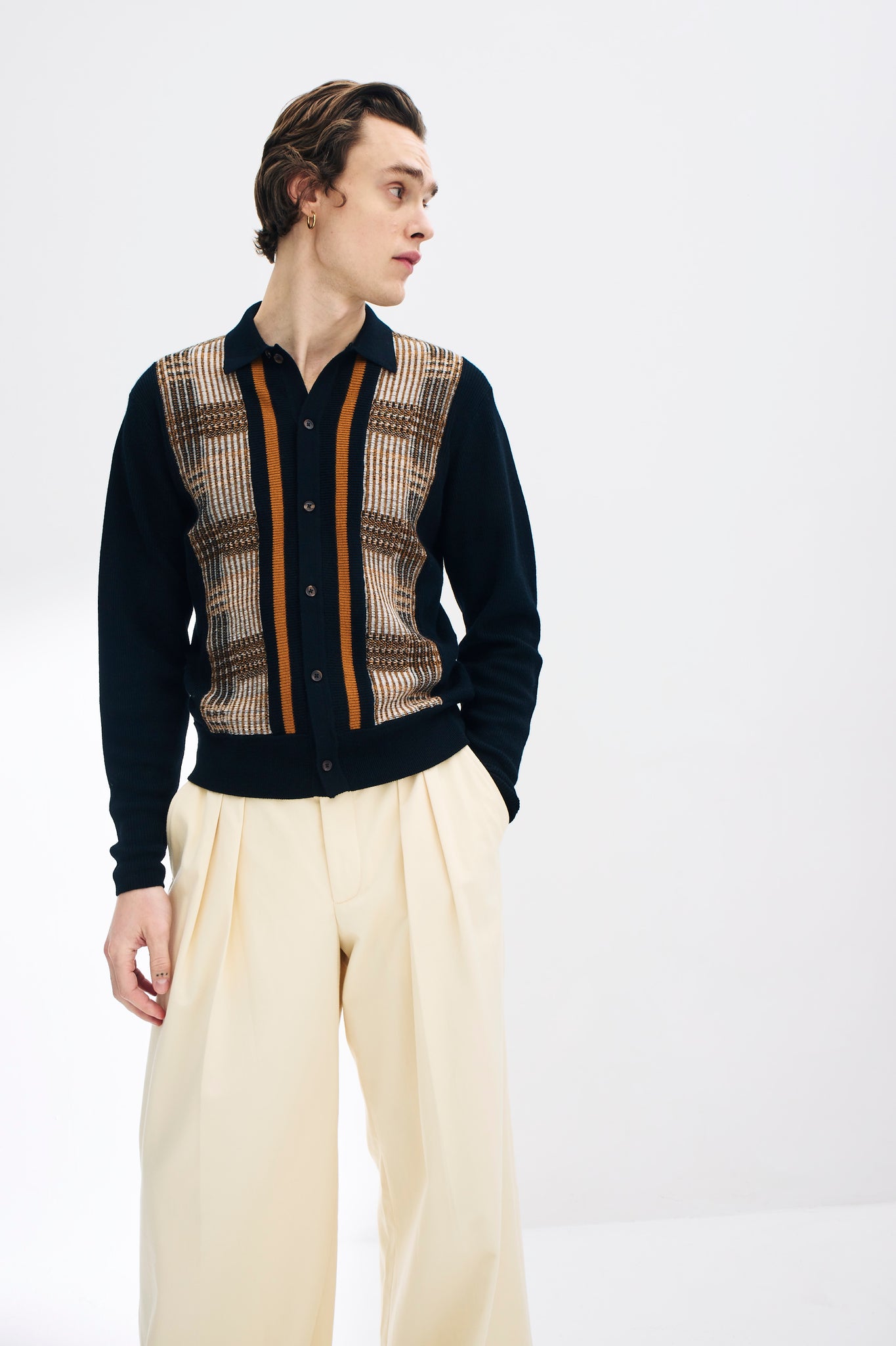 Merino Wool Knitted Cardigan